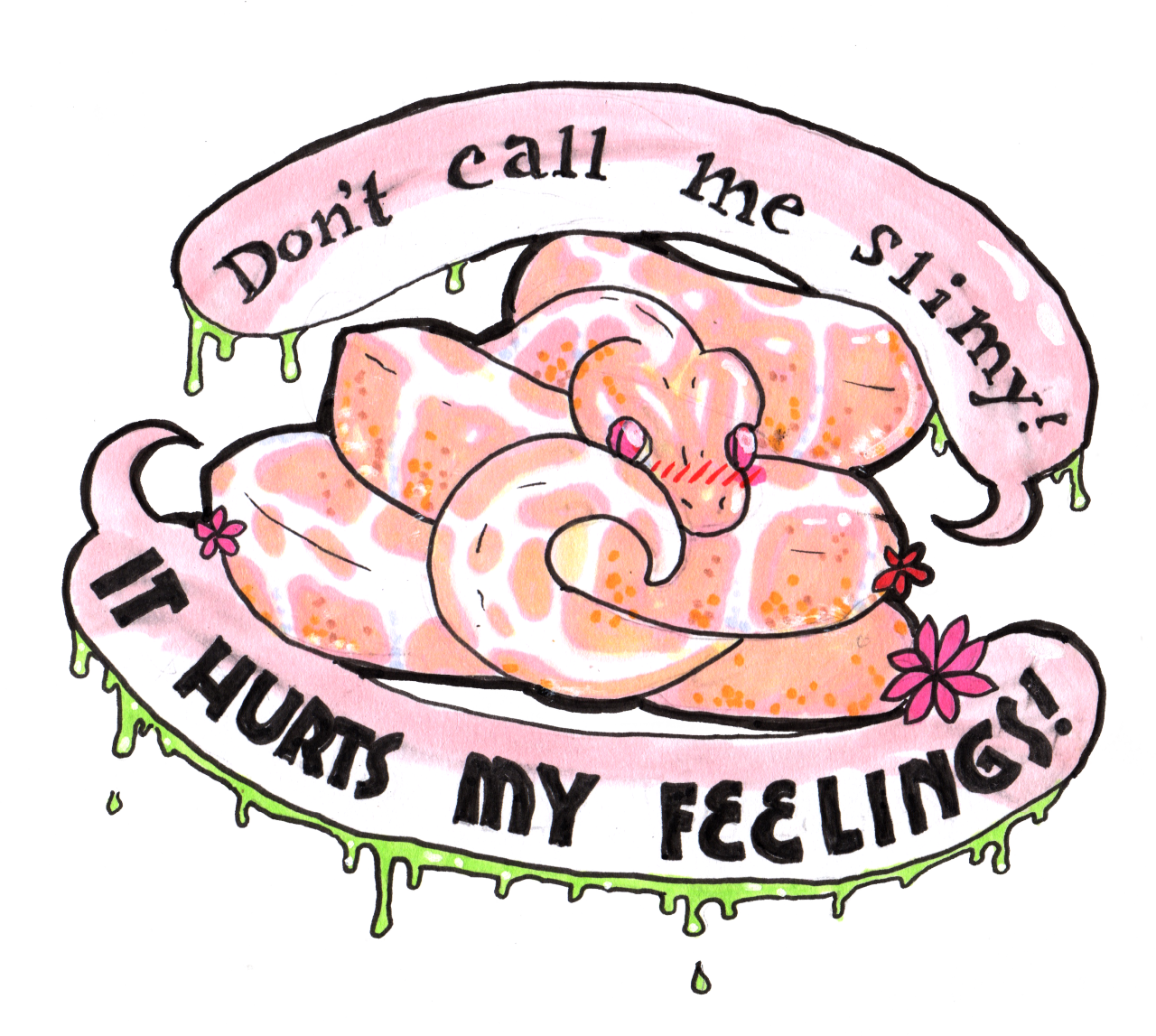 Pets Clipart Short Snake - Cute Ball Python Drawing (1280x1147)