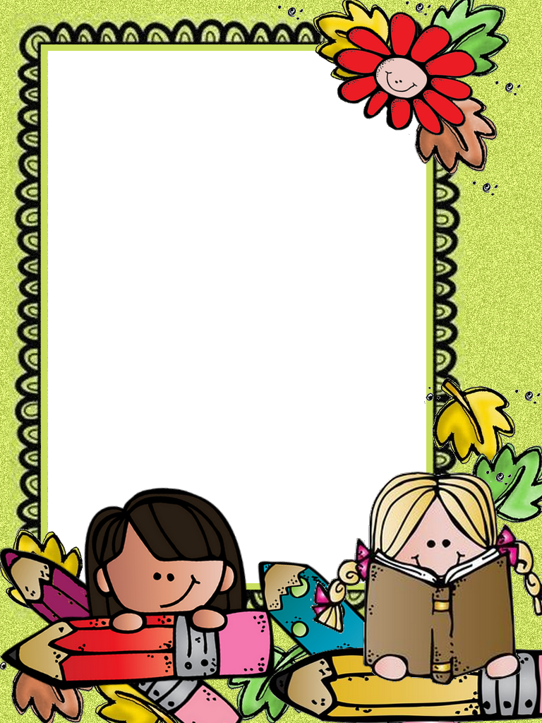 School Border, Cute Poster, Binder Covers, School Frame, - School (768x1024)
