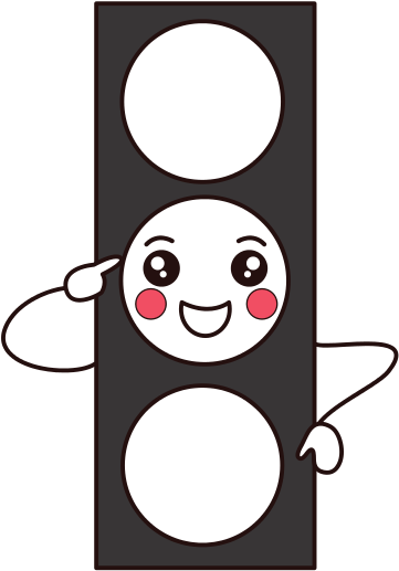 Traffic Light Kawaii Character - Vector Graphics (550x550)