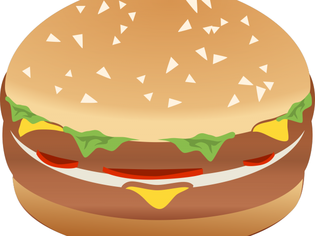 Bread Roll Clipart Makanan - Hamburger (640x480)