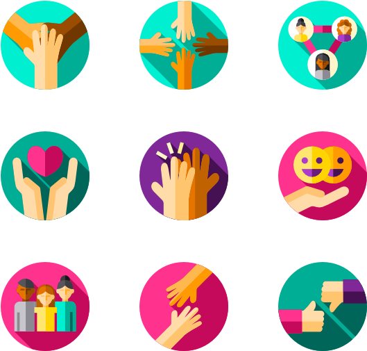 Friendship - Flat Icon (600x564)