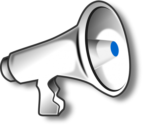 Vector - Megaphone Clip Art (500x438)