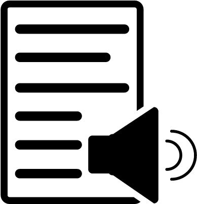 Document With Speaker Vector - Document (400x400)