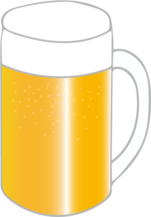Draft Beer - Illustration (842x842)