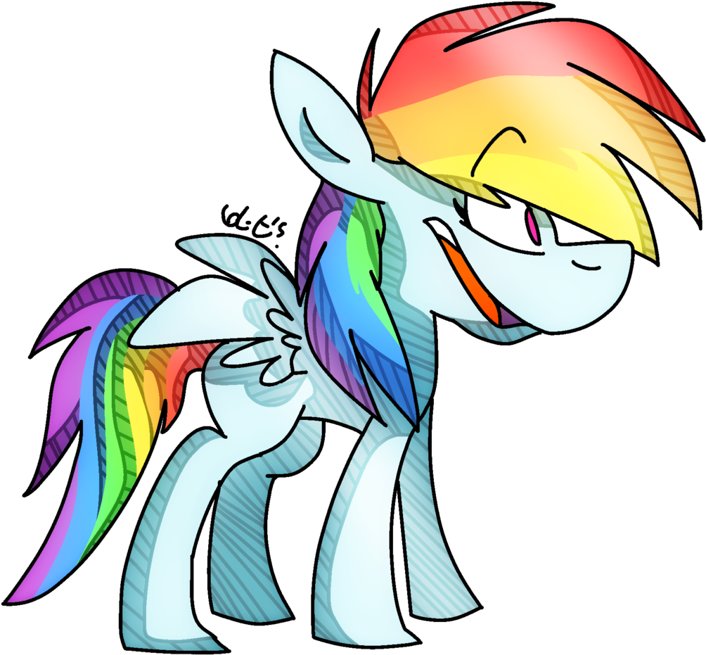 Dizzee-toaster, Rainbow Dash, Safe, Simple Background, - Cartoon (1024x994)