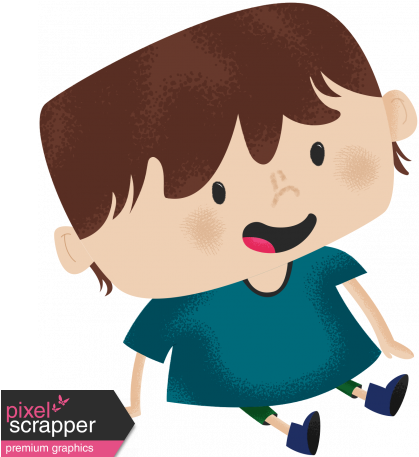 Swing Set Boy - Cartoon (456x456)
