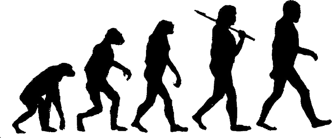 Evolution Clipart (680x283)