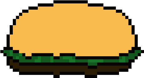 Burger Top - Pixel Art (1070x510)