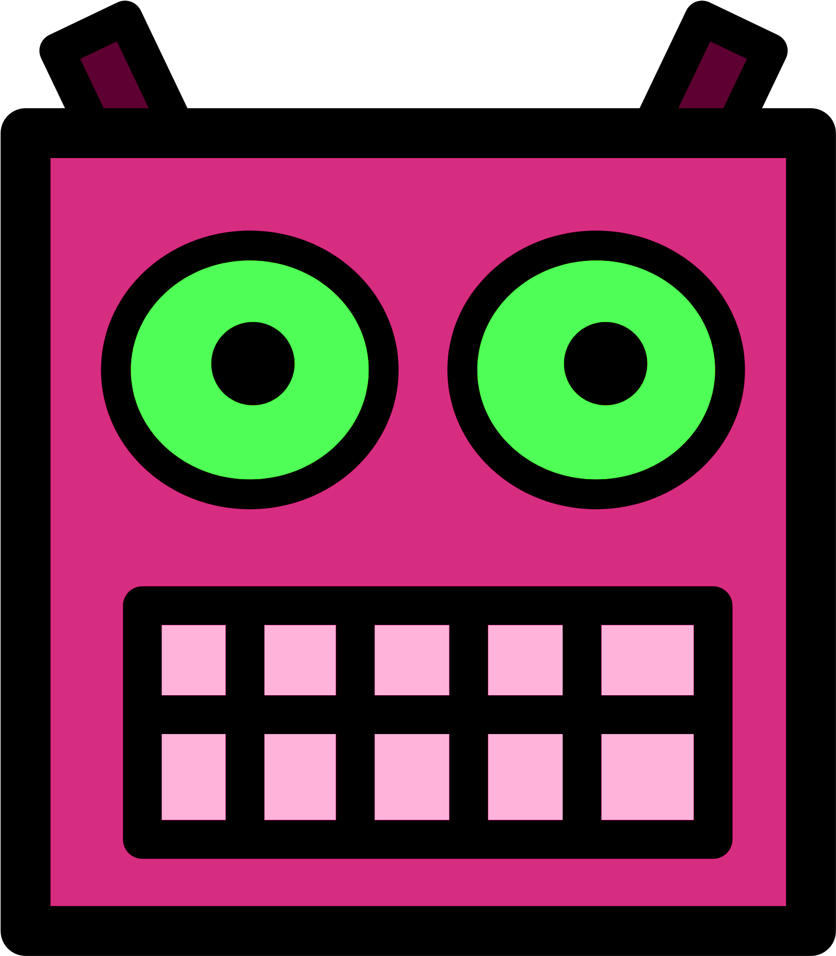 Stupid Test Transparent Background - Robot Face Clipart (2000x2000)