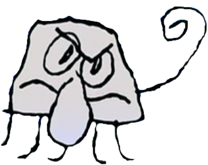 Clip Art Black Squidward - Doodle Squidward (734x600)