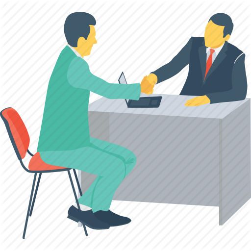Interview Vector Illustrator Clip Art Black And White - Icon (512x512)