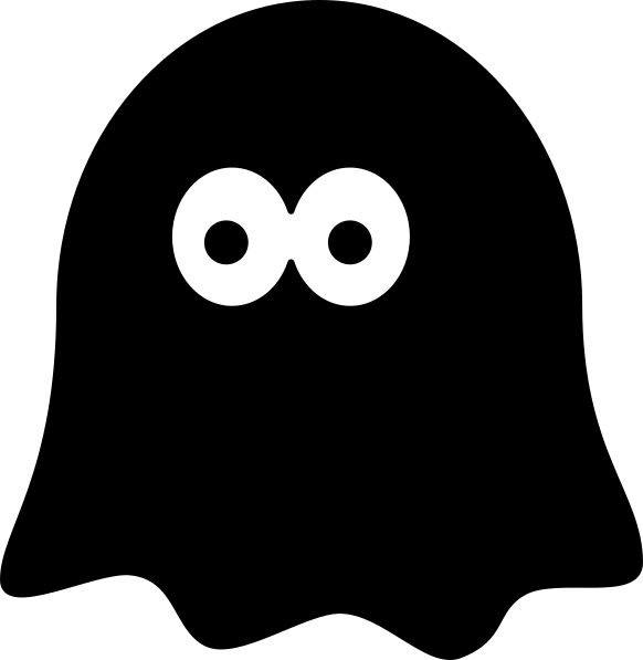 Black Ghosts Clip Art (582x597)