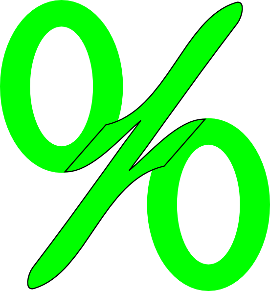Transparent Percent Sign (552x595)