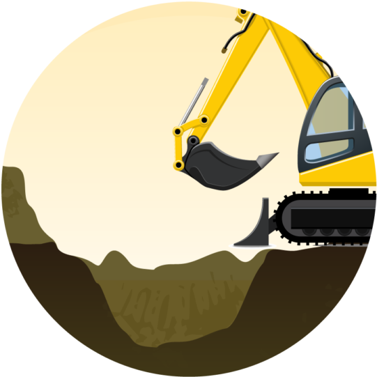 Trenches - Clip Art Construction Trucks (600x587)