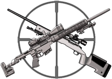Large Patch Only - Crossed Sniper Rifles Logo (400x400)