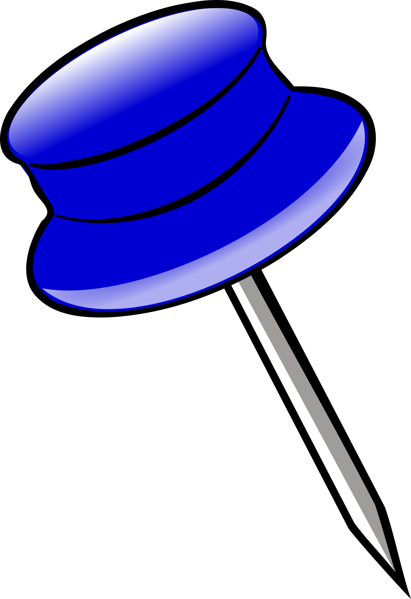دبوس صورة - Pin Clip Art (1650x2400)