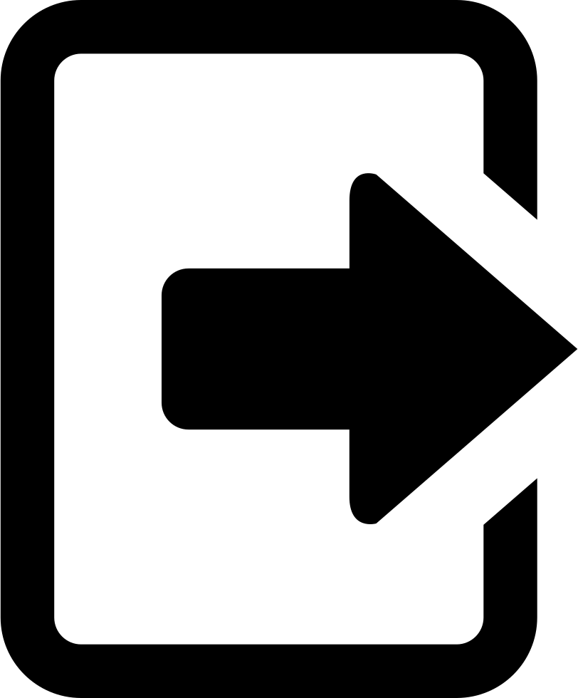 Png File - Logout Icon (812x980)