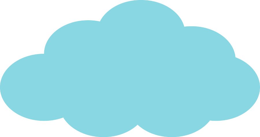 Blue Cloud Clip Art (900x474)