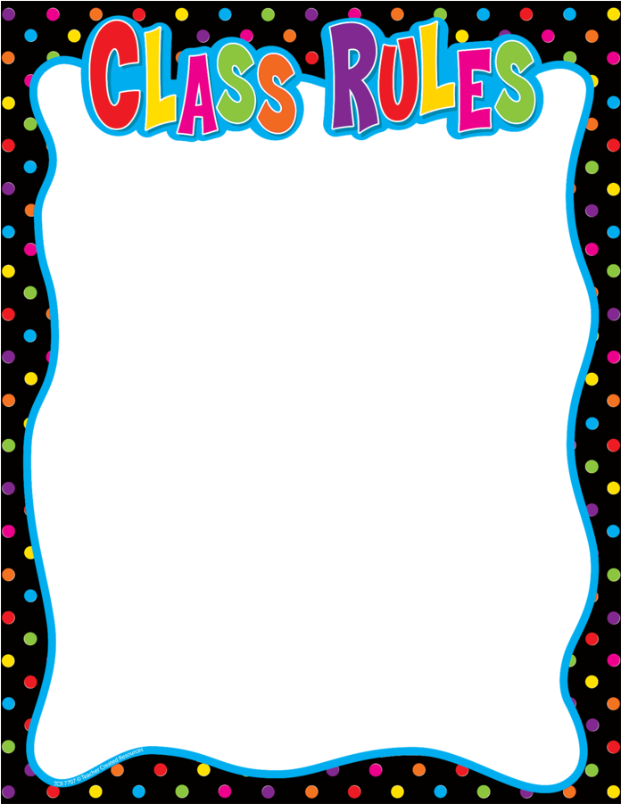 Tcr7707 Class Rules Chart Image - Teacher Created Resources Class Rules Chart (900x900)