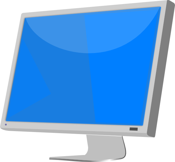 Monitor3 Clip Art At Clker - Computer Transparent (600x556)