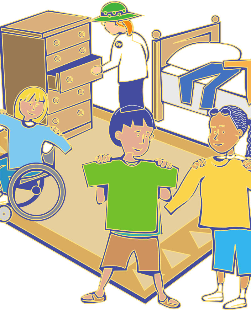 Medium Image - Getting Dressed Clipart (800x1035)