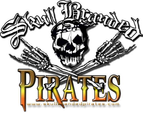 Skull Branded Pirate - Skull (500x395)
