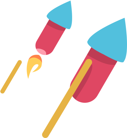 Fireworks Svg Stock - Rocket (500x500)
