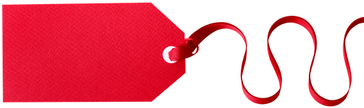 Red Gift Tag - Photograph (550x299)