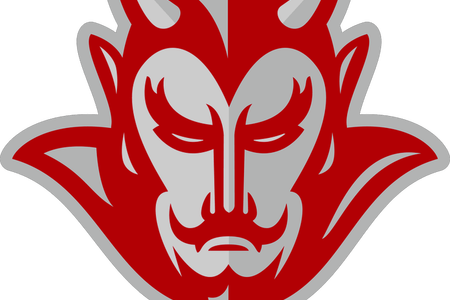 Devil Face Logo K - Devil Face Logo K (450x300)