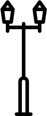 Big Lamppost Vector - Street Light (400x400)