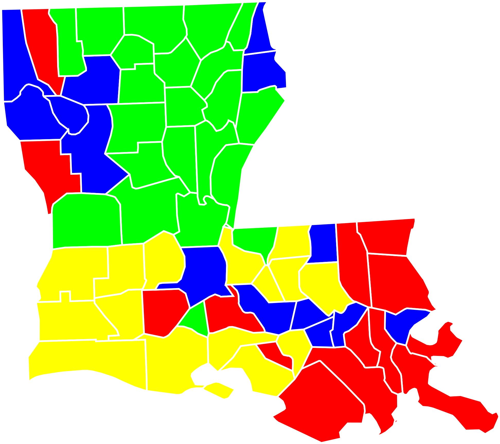 La Treasurer Primary - Map (2000x1793)
