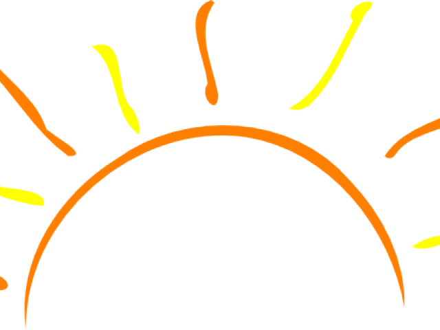 Rising Sun Clipart - Sunset (640x480)