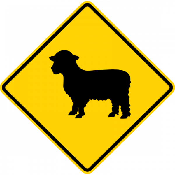 Bear Crossing Sign (600x600)