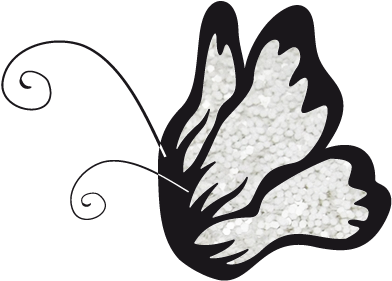 30-white Glitter Small - Glitter (410x308)