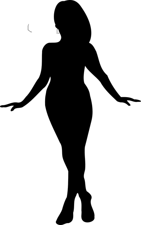 Plus Size Model Silhouette (453x720)