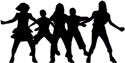 Worship Vector Dancing Crowd - Group Dance Vector Png (480x320)