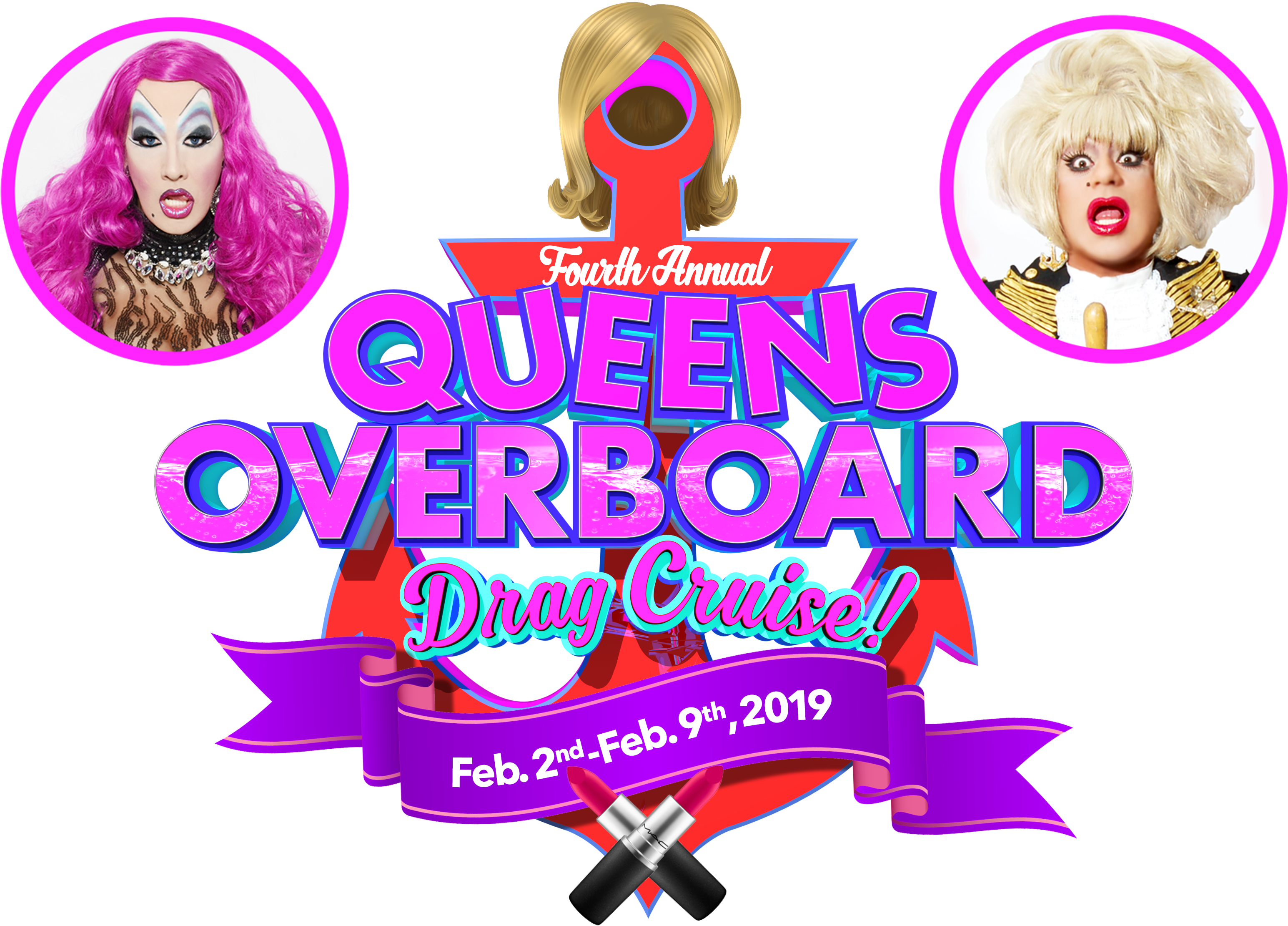 Queens Overboard Logo 2019 2 - Logo (3600x3627)