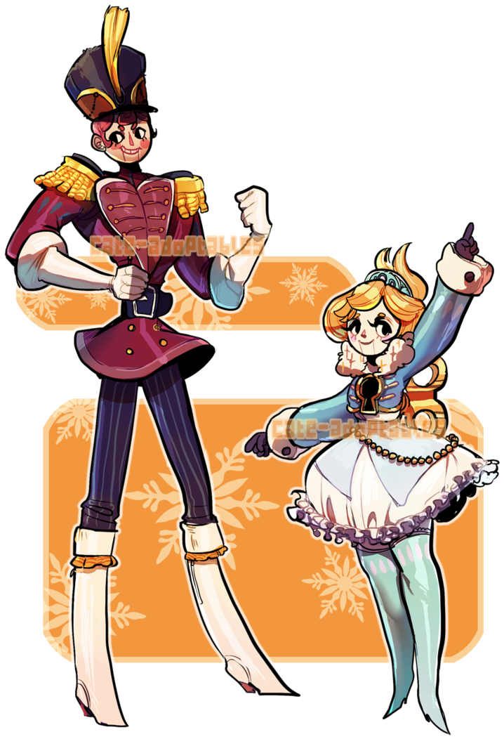 The Dance Closed By - Nutcracker Costume Illustration (747x1068)