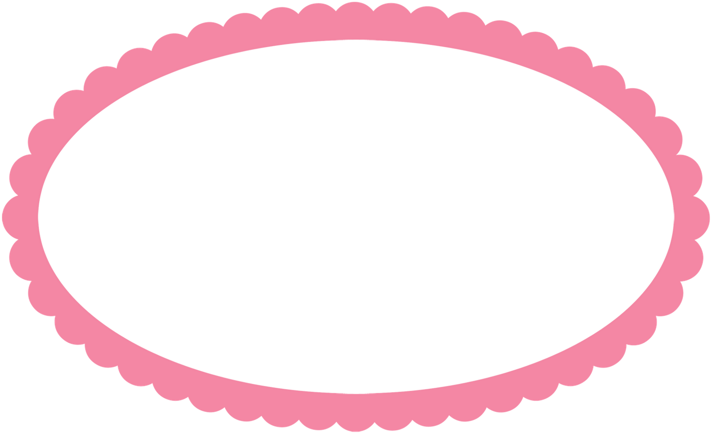 Transparent Oval Border Frames - Frame Oval Rosa Png (1600x985)