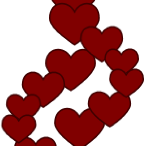 Heart Border Clip Art (640x480)