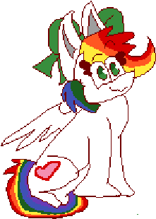 Rainbow Dash Apple Bloom - Cartoon (525x375)