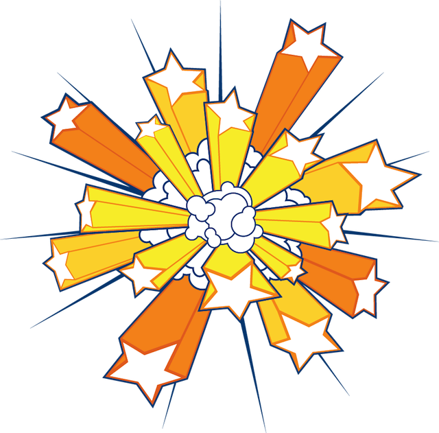 Supernova Explosion - Vacation Bible School 2010 Galactic Blast Craft Theme (640x631)
