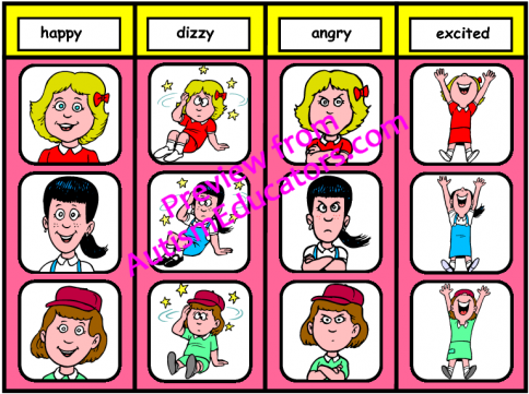 Image Library Stock Words File Folder Matching Task - Matching Task (500x500)