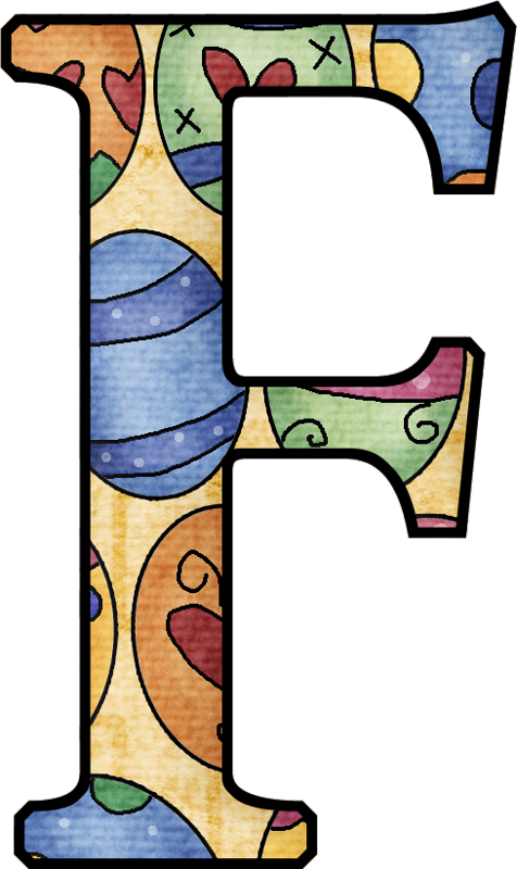 Alphabet Letters Clip-art - Easter (476x800)