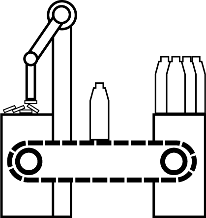 A Simplified Bottle Capping Machine - A Simplified Bottle Capping Machine (419x442)