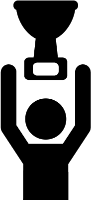 Game Winner With Trophy Vector - Game Winner With Trophy Vector (400x400)
