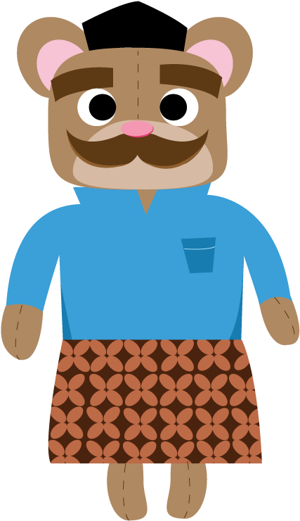 3 Little Bears Characters Vector - 3 Little Bears Characters Vector (468x749)
