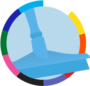 Vikan Hygiene Colour Coding - Vikan Hygiene Colour Coding (375x345)