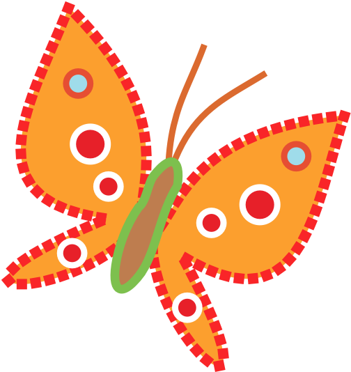 Butterfly - Vector Graphics (519x554)