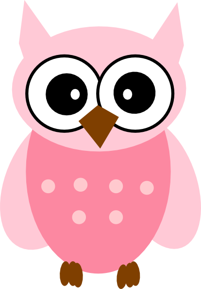 Pink Cartoon Owl (414x594)